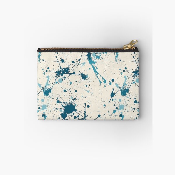 Item preview, Blue-green Paint Splatter Pattern designed and sold by purelypatterns.