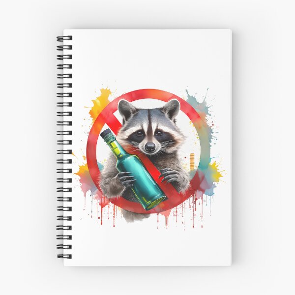 Item preview, Sober Sentinel, No Booze Raccoon, Alcohol-Free Critter, Cheers to Sobriety designed and sold by Eamornia.