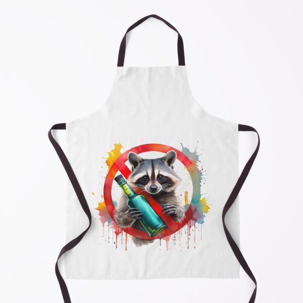 Item preview, Sober Sentinel, No Booze Raccoon, Alcohol-Free Critter, Cheers to Sobriety designed and sold by Eamornia.