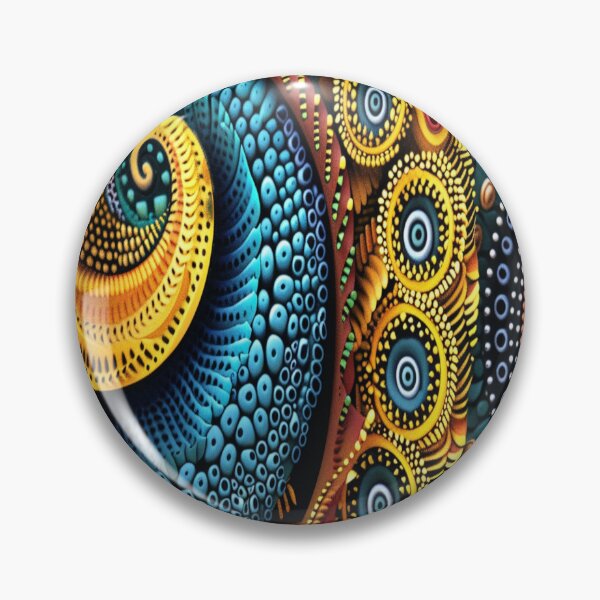Item preview, Spiral Kitenge Pattern Art designed and sold by BubandAika.