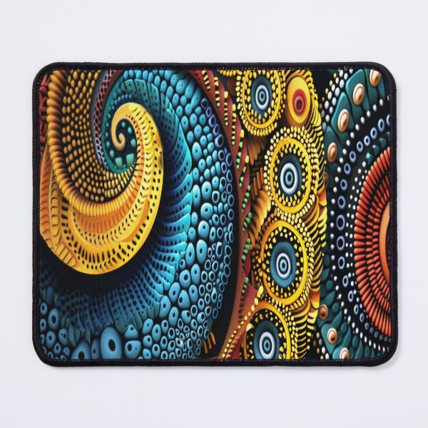 Item preview, Spiral Kitenge Pattern Art designed and sold by BubandAika.