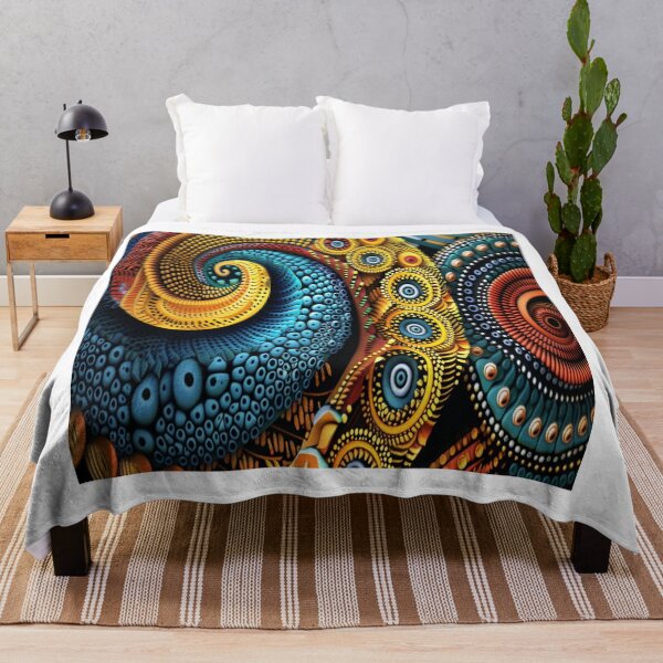 Item preview, Spiral Kitenge Pattern Art designed and sold by BubandAika.