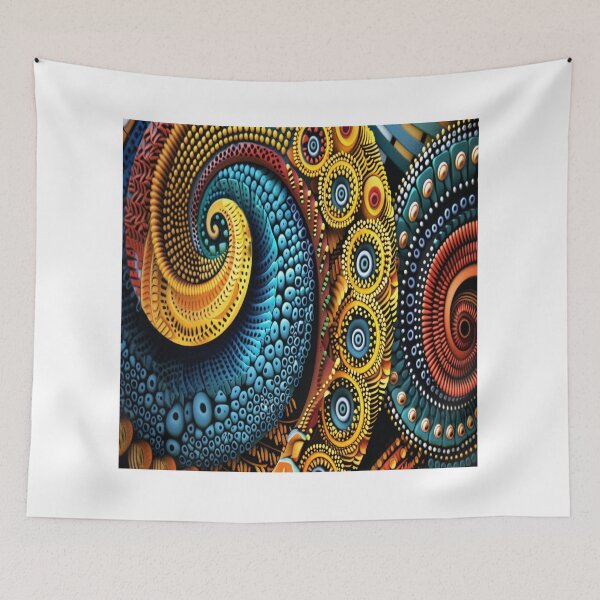 Item preview, Spiral Kitenge Pattern Art designed and sold by BubandAika.
