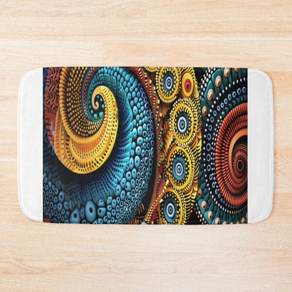 Item preview, Spiral Kitenge Pattern Art designed and sold by BubandAika.