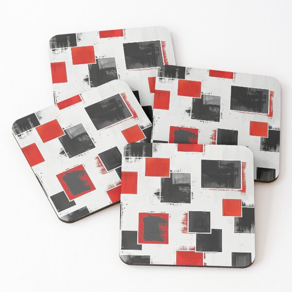 Item preview, Red and Black Rectangle Pattern designed and sold by purelypatterns.