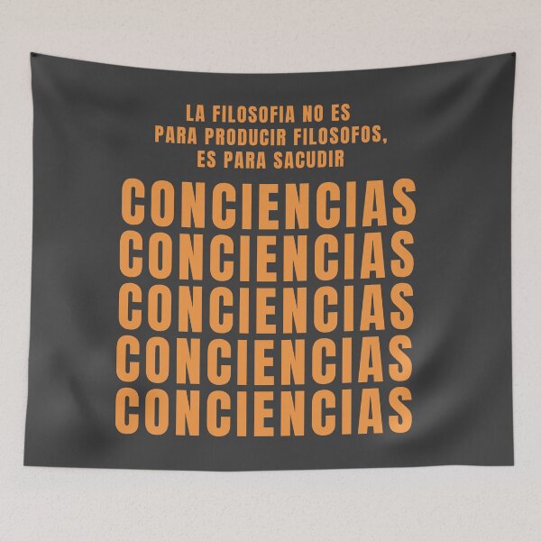 Item preview, PHILOSOPHY IS NOT TO PRODUCE PHILOSOPHERS, IT IS TO SHAKE CONSCIENCES designed and sold by La Loca.