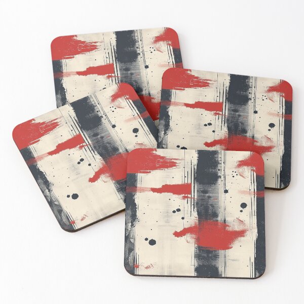 Item preview, Red and Black Paint Pattern designed and sold by purelypatterns.