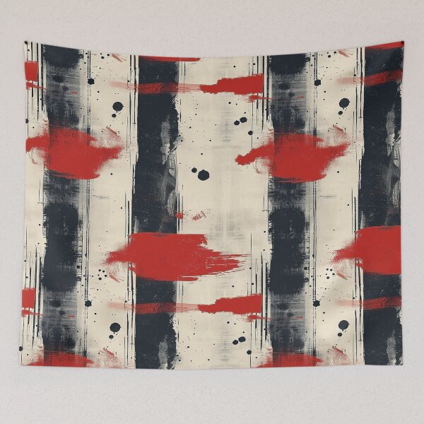 Item preview, Red and Black Paint Pattern designed and sold by purelypatterns.