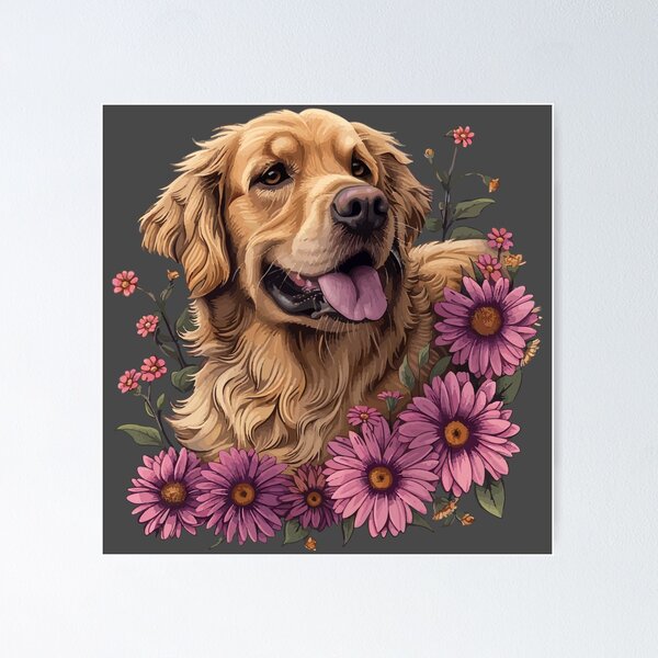 Item preview, Golden Retriever designed and sold by VelvetRoom.