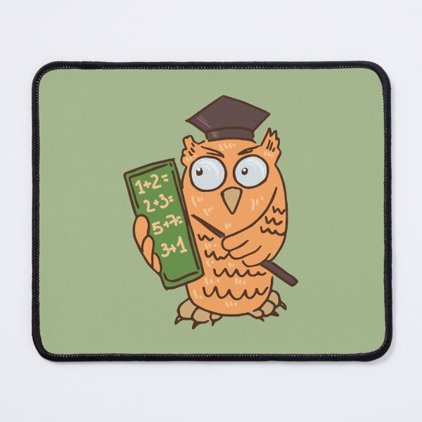 Item preview, Owl math teacher designed and sold by Deepness2023.