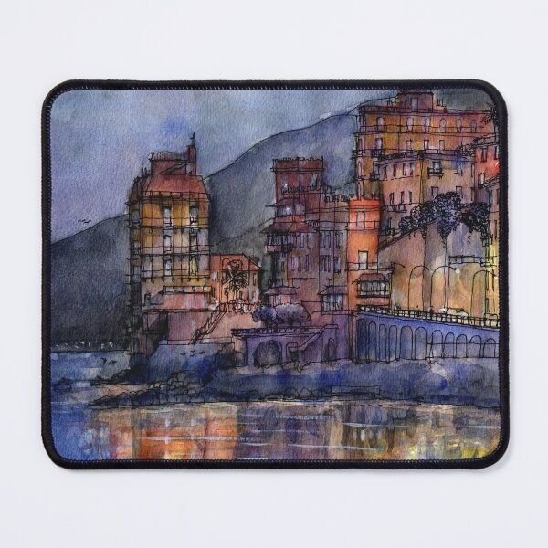 Item preview, Palazzi sul mare al crepuscolo designed and sold by Luca Massone.