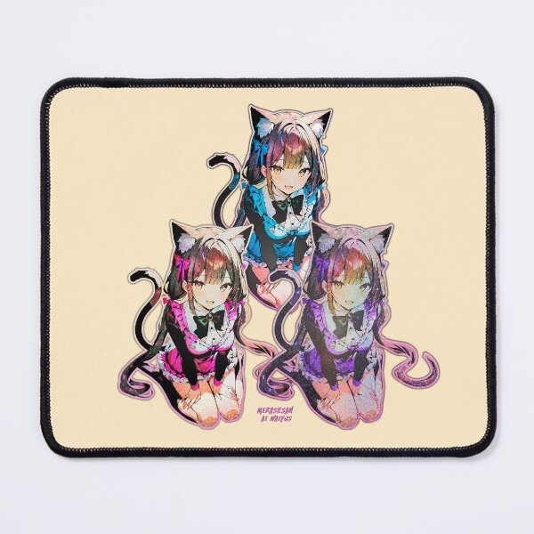 Item preview, Cute Cat Girl Faux Sparkling Glitter Illusion designed and sold by MikaseSan.