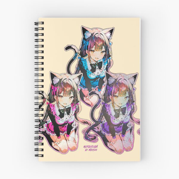 Item preview, Cute Cat Girl Faux Sparkling Glitter Illusion designed and sold by MikaseSan.