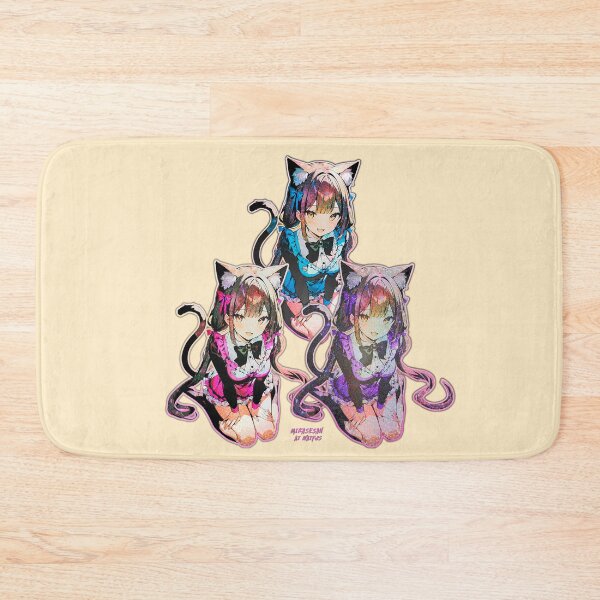 Item preview, Cute Cat Girl Faux Sparkling Glitter Illusion designed and sold by MikaseSan.
