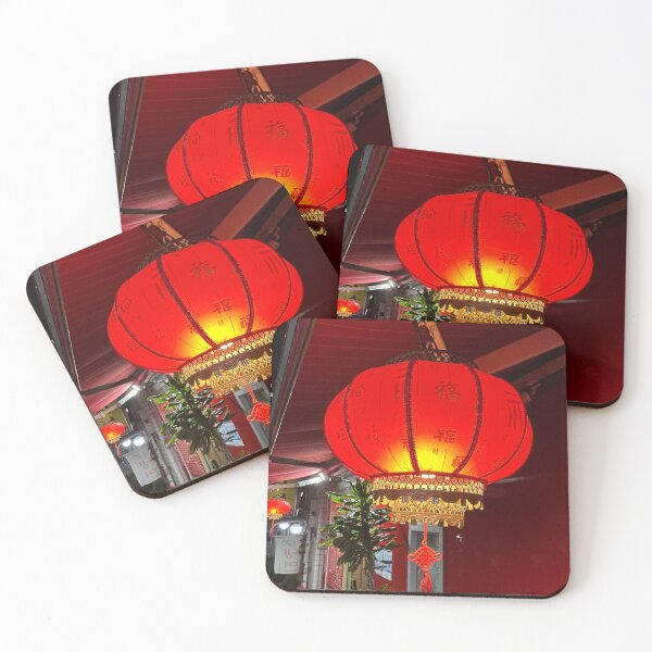 Item preview, Red Lanterns in Seoul, South Korea | Traditional Asian Wall Art designed and sold by YemmyZImages.