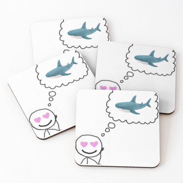 Item preview, Thoughts of Blahaj designed and sold by LanternSlides.