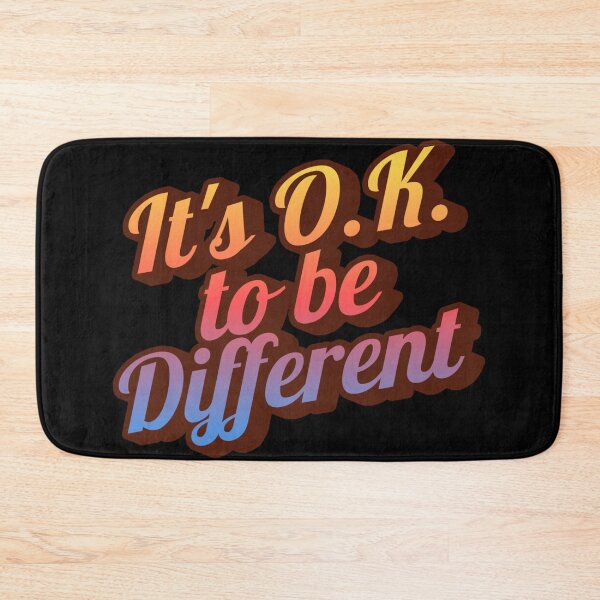 Item preview, "Postcard Glow- It's O.K. to be Different" designed and sold by 3DAF.