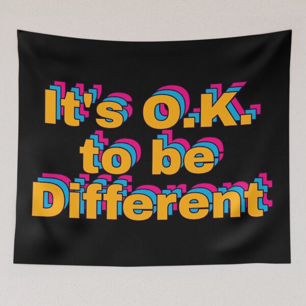 Item preview, "Postcard Glow- It's O.K. to be Different" designed and sold by 3DAF.