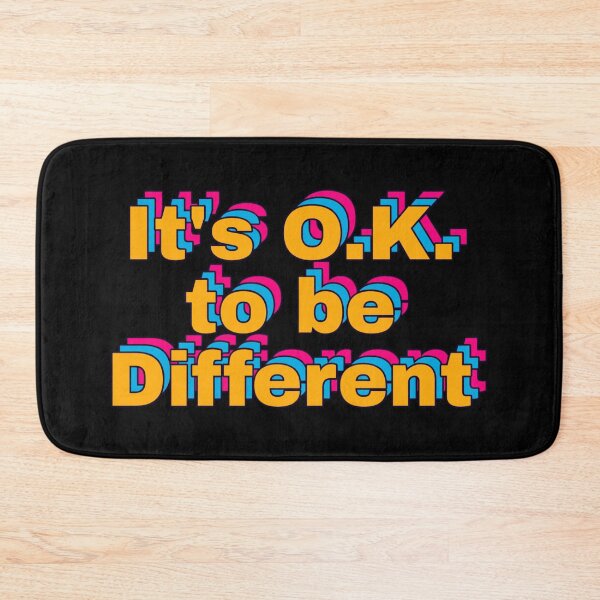 Item preview, "Postcard Glow- It's O.K. to be Different" designed and sold by 3DAF.