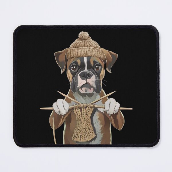 Item preview, Boxer dog knitting designed and sold by JAGA-ALIME.