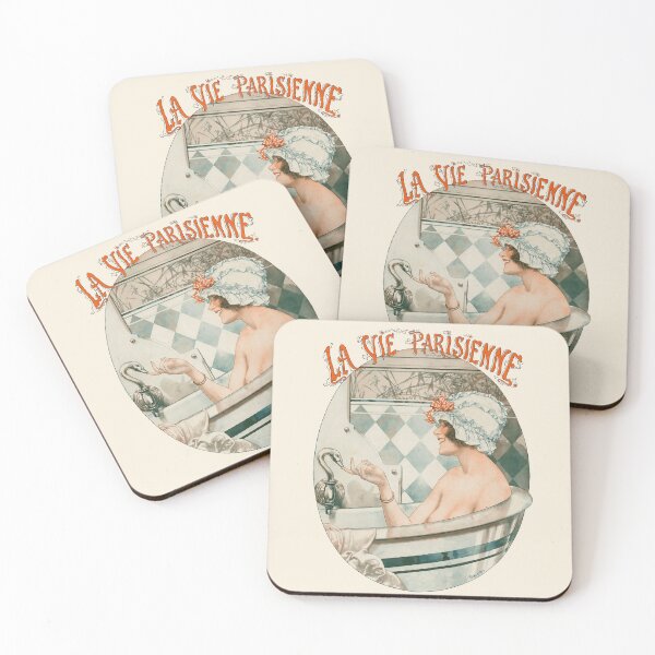 Item preview, La vie parisienne - A Paris-les-Bains, Illustration by Chéri Hérouard - Art Deco designed and sold by elektronen.