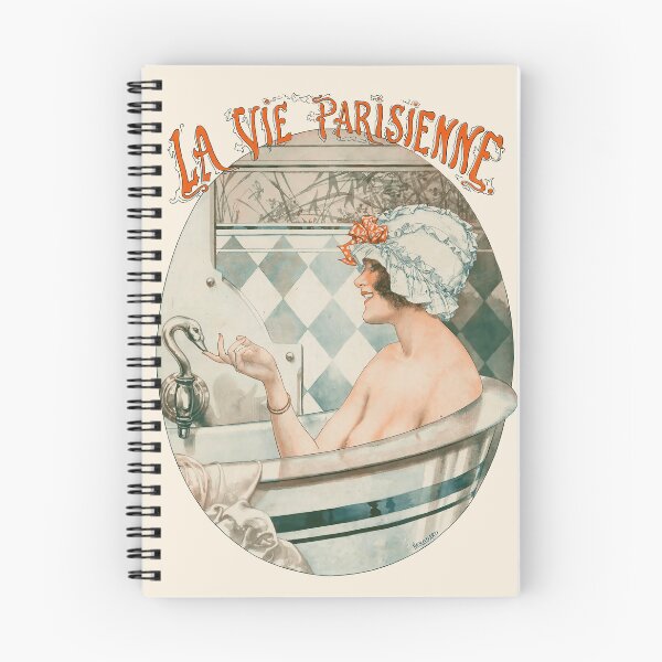 Item preview, La vie parisienne - A Paris-les-Bains, Illustration by Chéri Hérouard - Art Deco designed and sold by elektronen.