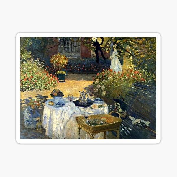 Item preview, Claude Monet, The Luncheon, 1876, Impressionism, Landscape Art, French Painter, Claude Monet Gift designed and sold by Artistic Gift Print.