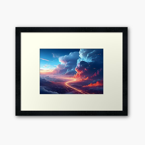 Item preview, Painting fog over the plane high waves designed and sold by MRFEZOO2030.