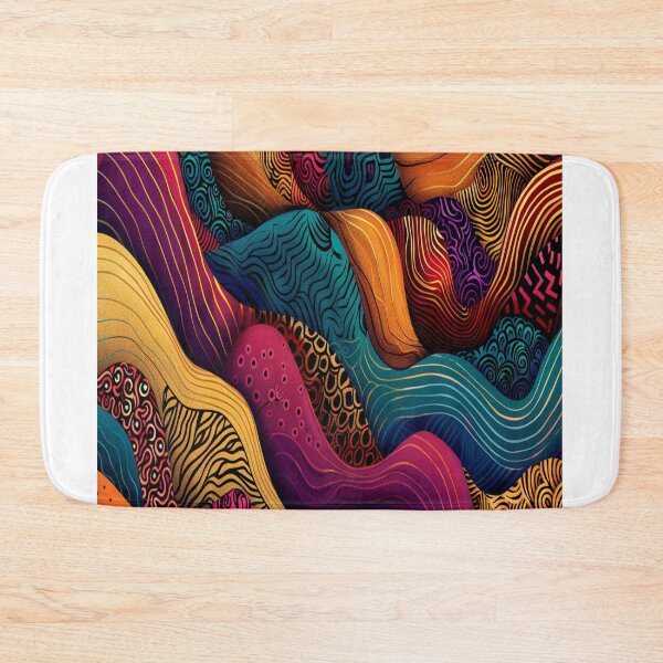 Item preview, Wavy Kitenge Pattern Art designed and sold by BubandAika.