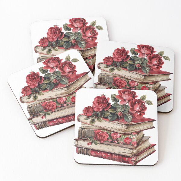 Item preview, Vintage Roses and Books Illustration designed and sold by PixelSynch.