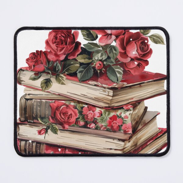Item preview, Vintage Roses and Books Illustration designed and sold by PixelSynch.