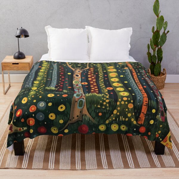 Artikelvorschau, Polka Dot Wald im Folk Art Stil entworfen und verkauft von Neika Shimm Designs.