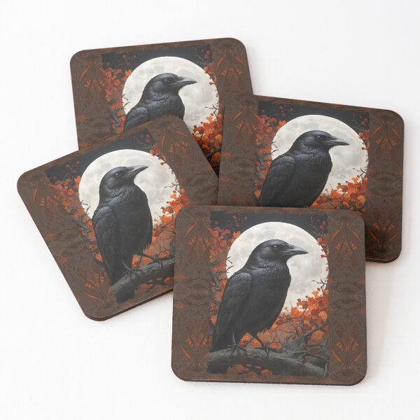 Item preview, Crow under the Full Moon designed and sold by Eva Nev.