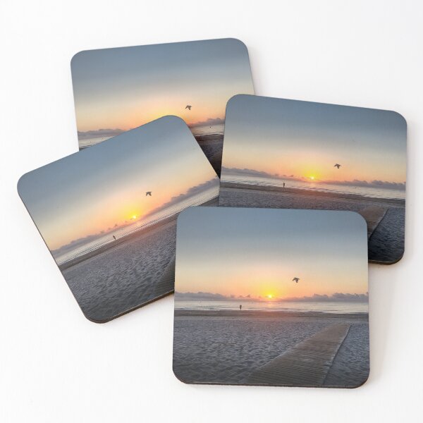 Item preview, sunrise with woman and seagull designed and sold by seasandlands.