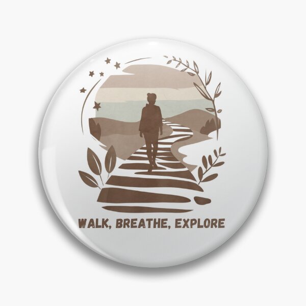 Item preview, Walk, Breathe, Explore Travel Minimal Grafic designed and sold by Angie-Atelier.