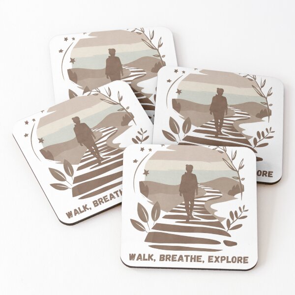Item preview, Walk, Breathe, Explore Travel Minimal Grafic designed and sold by Angie-Atelier.