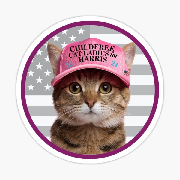 Item preview, Childfree Cat Ladies for Kamala Harris designed and sold by CatsAgainstTrmp.