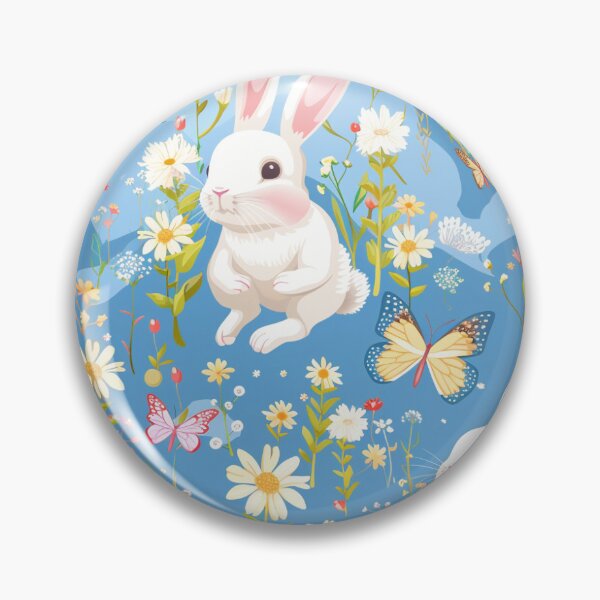 Item preview, Little rabbit in the flower field designed and sold by put1mali19.