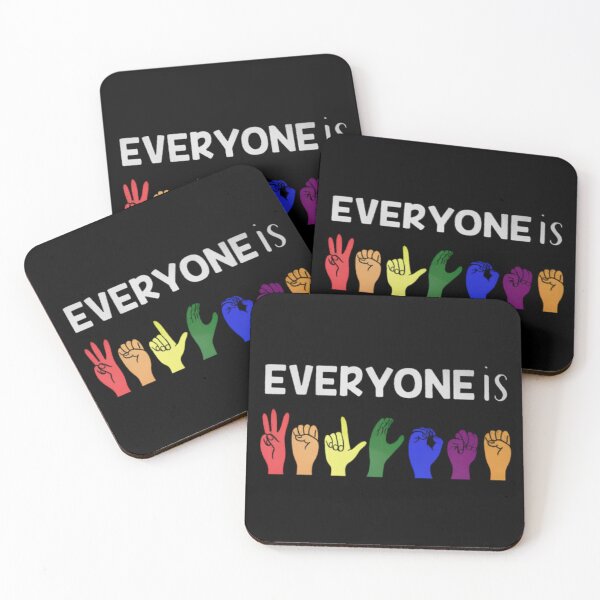 Item preview, everyone is welcome sign language designed and sold by swiftbinaries.