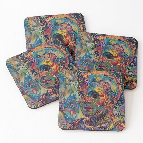 Item preview, Psychedelic Abstract Portrait designed and sold by Illuminatium.