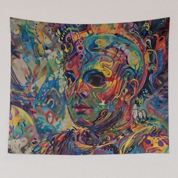 Item preview, Psychedelic Abstract Portrait designed and sold by Illuminatium.