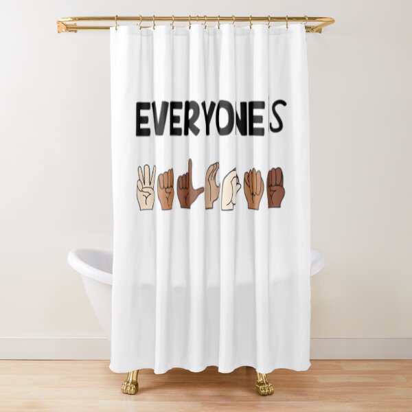 Item preview, everyone is welcome sign language. designed and sold by swiftbinaries.