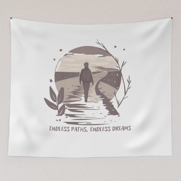 Item preview, Endless Path, Endless Dreams, Travel Minimal Graphic designed and sold by Angie-Atelier.