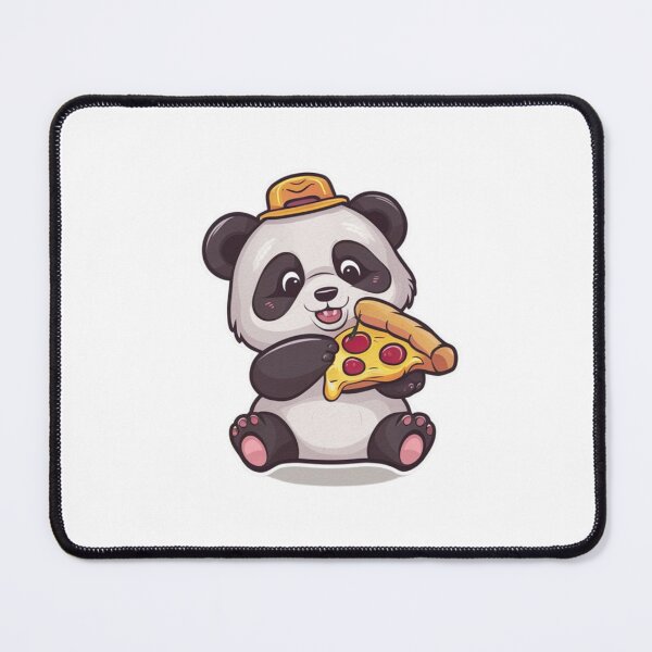Item preview, panda eating pizza designed and sold by Eternalski.