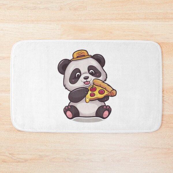 Item preview, panda eating pizza designed and sold by Eternalski.
