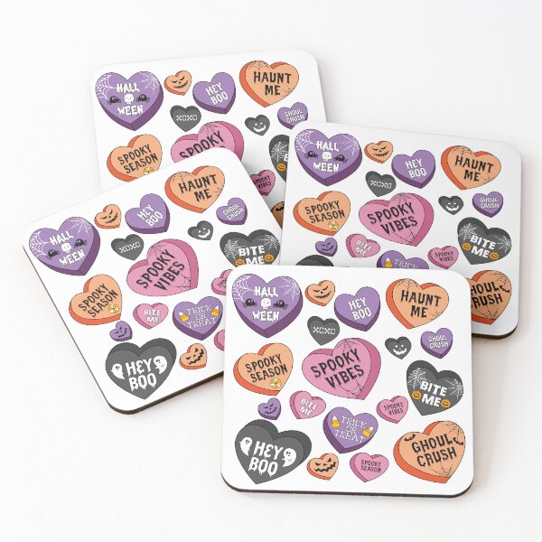 Item preview, Halloween Candy Hearts designed and sold by Snifferius.