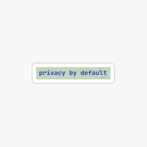 Superbloom Privacy by Default Sticker