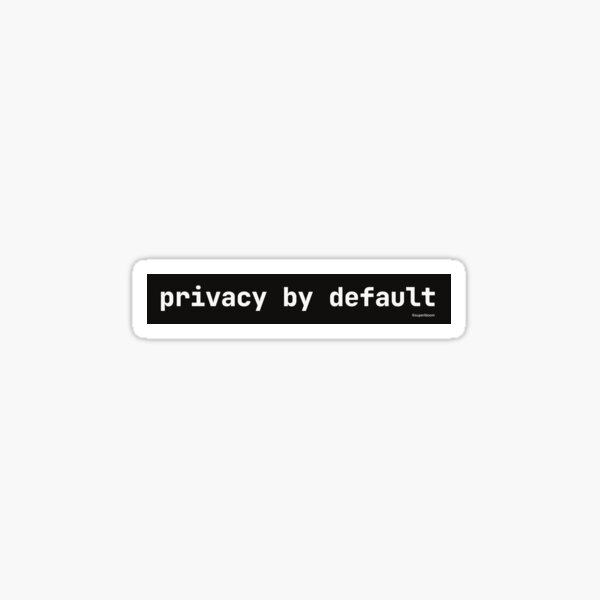 Item preview, Superbloom Privacy by Default designed and sold by Superbloom Design.