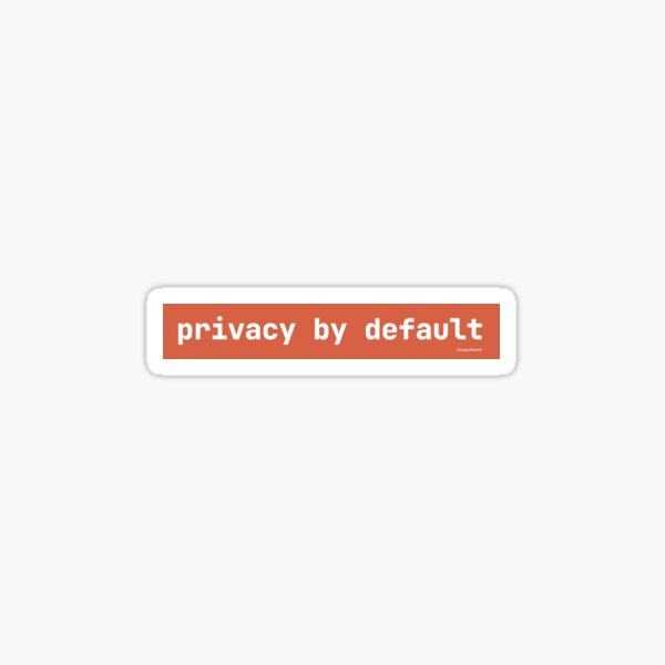 Superbloom Privacy by Default Sticker