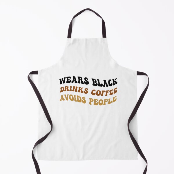 Item preview, Wears Black drinks coffee Avoids People designed and sold by belladesign7.